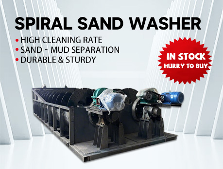 Spiral sand washing machine